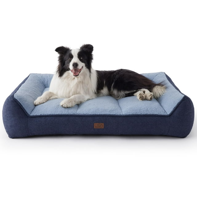 Cama ortopédica para perro Bedsure grande con funda impermeable y lavable