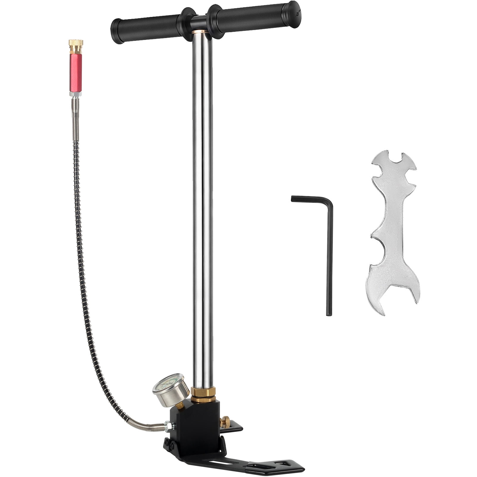 KFFKFF Air Rifle PCP Hand Pump, 4500PSI, Triple-Stage Compression for Efficient Air Filling