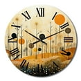 thumbnail image 2 of Designart "Meadow Bold Geometric landscapes I" Abstract Oversized Wall Clock, 2 of 5