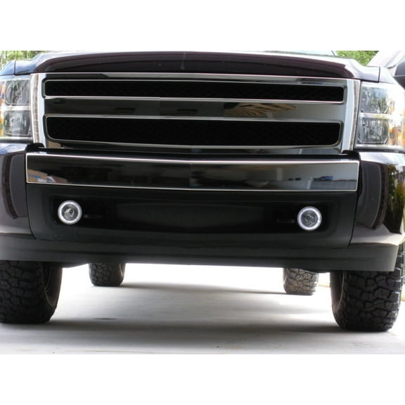 For The BlingLights Brand LED Halo Grill Fog Lights for 2007-2014 Chevrolet Silverado 1500