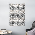 thumbnail image 1 of Modern Decor Tapestry, Coffee Beans with Ethnic Ornamental Words Arabic Ethiopians Pattern, Wall Hanging for Bedroom Living Room Dorm Decor, 40W X 60L Inches, Sand Brown Black Grey, by Ambesonne, 1 of 2