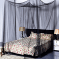 thumbnail image 2 of 4 Corner Post Bed Canopy Curtains, Novobey Bedding Curtain Princess Mosquito Net for Full/Queen/King Size Bed, 2 of 7