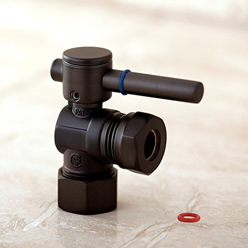 Fauceture CC54305DL 5/8" O.D. Compression, 1/2" or 7/16" Slip Joint Angle Valve, Oil Rubbed Bronze