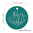 thumbnail image 6 of Inkdotpot 100 Pack Merry Christmas Favor Paper Tag Craft Real Silver Foil Hang Tag, 6 of 7