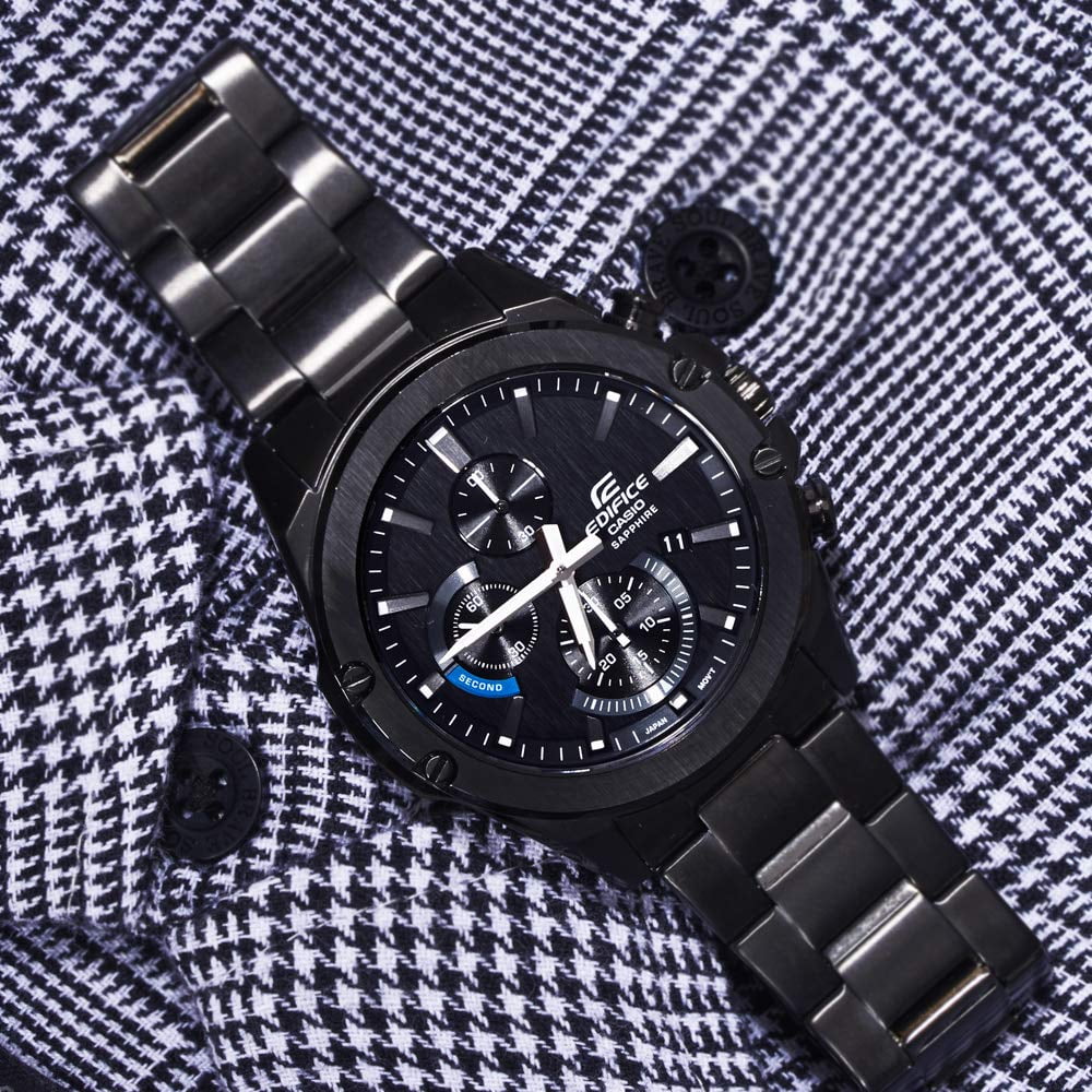 Casio Edifice Chronograph Quartz Black Dial Men's Watch EFR-S567DC