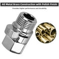 thumbnail image 3 of EEEkit Full Brass G1/2" Flow Quick Control Shut OFF Valve Shower Head Hand Water Saver, Silver, 3 of 10