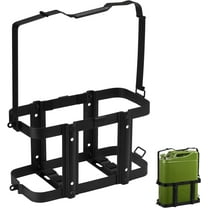 Mayouko Lockable Jerry Gas Can Holder Rack, 5 Gallon / 20 Liter Steel Jerry Can Mount Brackets, Metal Fuel & Gasolina Container, Detachable Carrier Mount, Only Holder Rack, Gas Can not Included