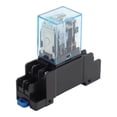 thumbnail image 4 of Dc 12V 5A Dpdt Power Relay Set Includes 3 Relays And Sockets For Din Rail Use, 4 of 8