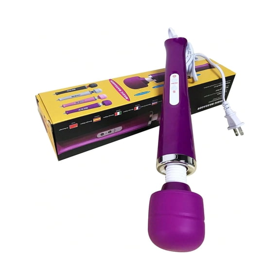 Handheld Electric Personnal Massager Wand Rechargeable&Waterproof Handheld Deep Tissue Neck Back Massager for Shoulder, Leg, Calf, Foot, Muscle, and Back Pain Relief