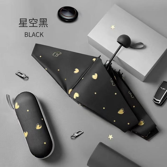 50% Fold Mini Portable Capsule Umbrella Pocket Folding Umbrella Dual-use Sunshade Advertising Gift Custom Umbrella