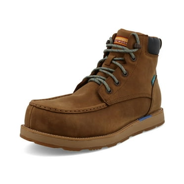 TWISTED X Adult Male 6" CellStretch Wedge Sole Work Boots, Color: Lion Tan, Size: 11.5, Width: M