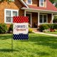 thumbnail image 4 of Independence Day Linen Double-sided Garden Flag For Courtyard Decoration, 4 of 7