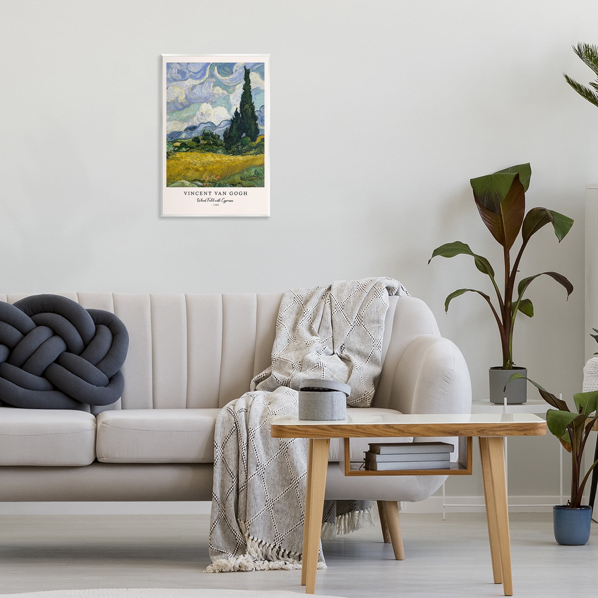 Stupell Industries Classic Wheat Fields with Cypresses Wall Plaque Art, design by Vintage Hustle