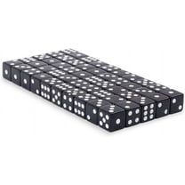 Regal Games, 6-sided Opaque Game Dice, Versatile for Board Games, Standard 16 mm, 50 Count, Black