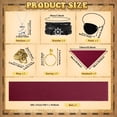 thumbnail image 6 of Alaiyaky 7 Pcs Pirate Accessories Set, Adult Captain Costume, Pirate Headscarf, Earrings,Ring,Eye Patch,Necklace,Bracelet,Hip Scarf for Halloween Cosplay Party, 6 of 7