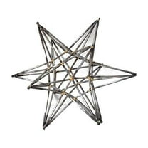 A&B Home Ravelle Star Accent-Color:Iron,Style:Modern Chic