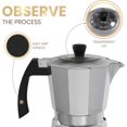 thumbnail image 4 of InnotechSC Aluminum Moka Stove Coffee Maker, Black Moka Pot Coffee Maker for Gas & Electric Stove Top, Classic Italian Coffee Maker, Espresso Maker Stovetop, Camping Pot 12 Espresso Cup 20 Oz, 4 of 9