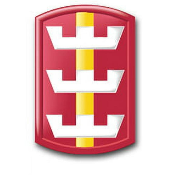 10 Inch Army 130th Engineer Brigade Patch Decal