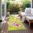 thumbnail image 6 of Addison Rugs Chantille Indoor/Outdoor Transitional Abstract Lime Washable Runner Rug, 2'3" x 7'6", 6 of 6
