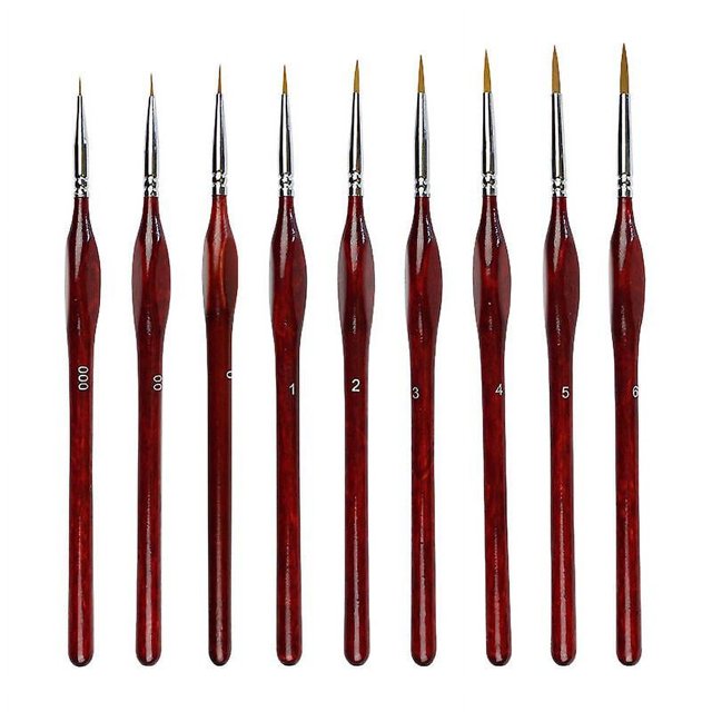 9 pinceles profesionales para pintar, pinceles para acrílico, maquetas, figuras, acuarelas