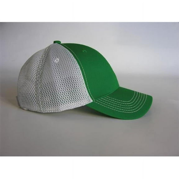 FA102 Fairway Cap Contrast Soft Mesh Back, Kelly, White
