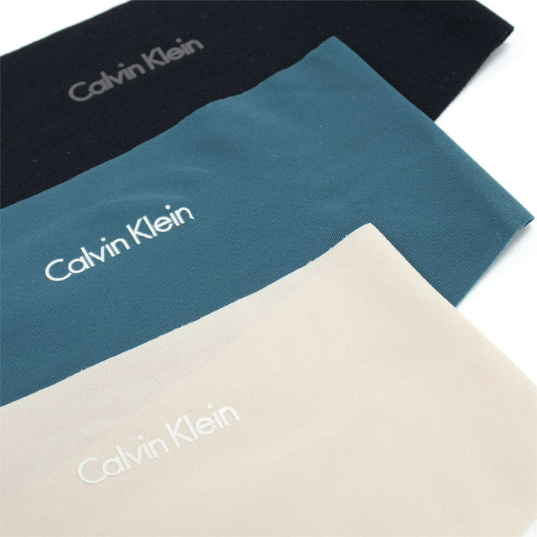 Calvin Klein Women's Invisibles 3 Pack Thong, Topaz Gemstone