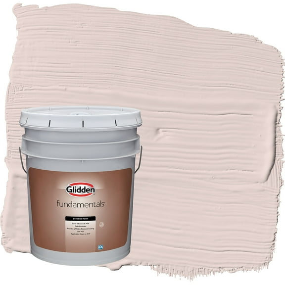 Glidden Fundamentals Romeo / Pink Satin Exterior Paint, 5 Gallon