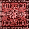 thumbnail image 1 of Ahgly Company Indoor Square Abstract Red Modern Area Rugs, 3' Square, 1 of 4