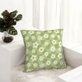 thumbnail image 6 of Yiaed Daisies Flowers Print Pillow Covers Super Soft Decorative Square Throw Pillow Covers Case Cushion Covers for Sofa Couch Bedroom Car Decor（No pillow core）-22"x22", 6 of 7