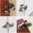thumbnail image 5 of 8 bisagras para puerta de gabinete, apertura de armario con 64 tornillos, bisagras plegables de acero inoxidable, bisagra de cierre automático para muebles de armario de cocina, puerta de armario, 5 of 5