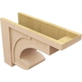 thumbnail image 5 of 12"W x 36"D x 24"H Classic Alma Rough Cedar Woodgrain TimberThane Corbel, Primed Tan, 5 of 6