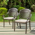 thumbnail image 2 of Sophia & William Outdoor Aluminum Dining Chairs with Cushions- Set of 2, 2 of 5