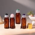 thumbnail image 7 of Brown Glass Roll On Bottle – 50ml Empty Refillable Container with Natural Crystal Roller, Ideal for Aromatherapy Oils & Skincare, Indoor Use, 7 of 7