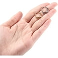 thumbnail image 3 of 16G Hinged Septum Clicker Ring Nose Ring Surgical Steel Daith Earrings Conch Daith Rook Tragus Piercing Jewelry Small Hoop Earring Double Layer:Style5-Silver with CZ 16G-5/16"(8mm), 3 of 5