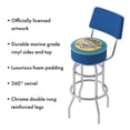 thumbnail image 3 of Los Angeles Lakers NBA Padded Swivel Swivel Bar Stool with Back, 3 of 6