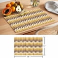thumbnail image 6 of Brown Yellow Geometric Placemats Set of 4 Southwest Ethnic Country Place Mats Indoor Wipeable Table Mats Washable Cloth Dining Table Placemats for Kitchen Holiday Party Home Decor 13x19 Inch, 6 of 9