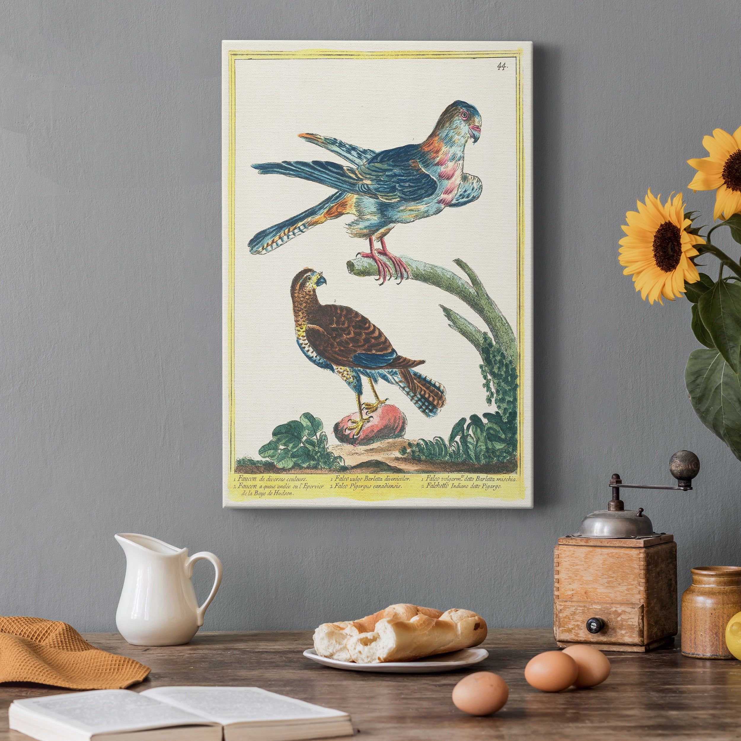 Pastel Birds III Premium Gallery Wrapped Canvas - Ready to Hang
