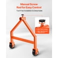 thumbnail image 5 of VEVOR Wire Spool Rack, 220 lbs Load Capacity, Portable Cable Caddy, Moveable Wire Rack with Wheels,Spool Holder, Up to 29.9 in Diameter,for Electrical Industrial and Retail Use,Working Efficiency, 5 of 9