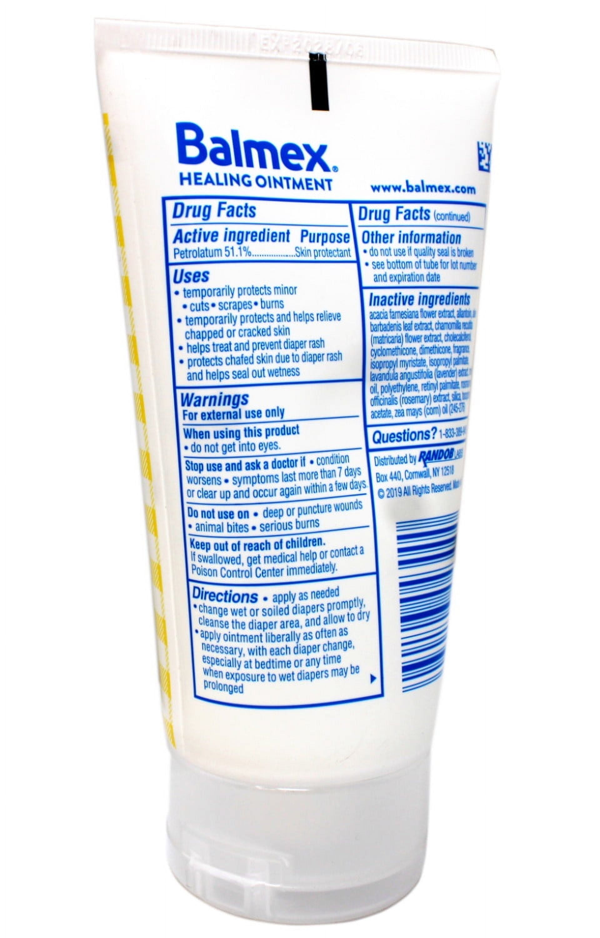 3 Pack - Balmex Multi-Purpose Healing Ointment, from Diaper Rash to Chapped, Chafed Skin, Soothes & Heals, 3.5 OZ