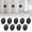 Black, variant on KOYPTL Curtain Weights Blocks 9PCS,Heavy-Duty Waterproof Drapery Weights Outdoor for Home Office Patio Drapery,Shower,Flags,Tablecloth to Stop Heavy Wind White