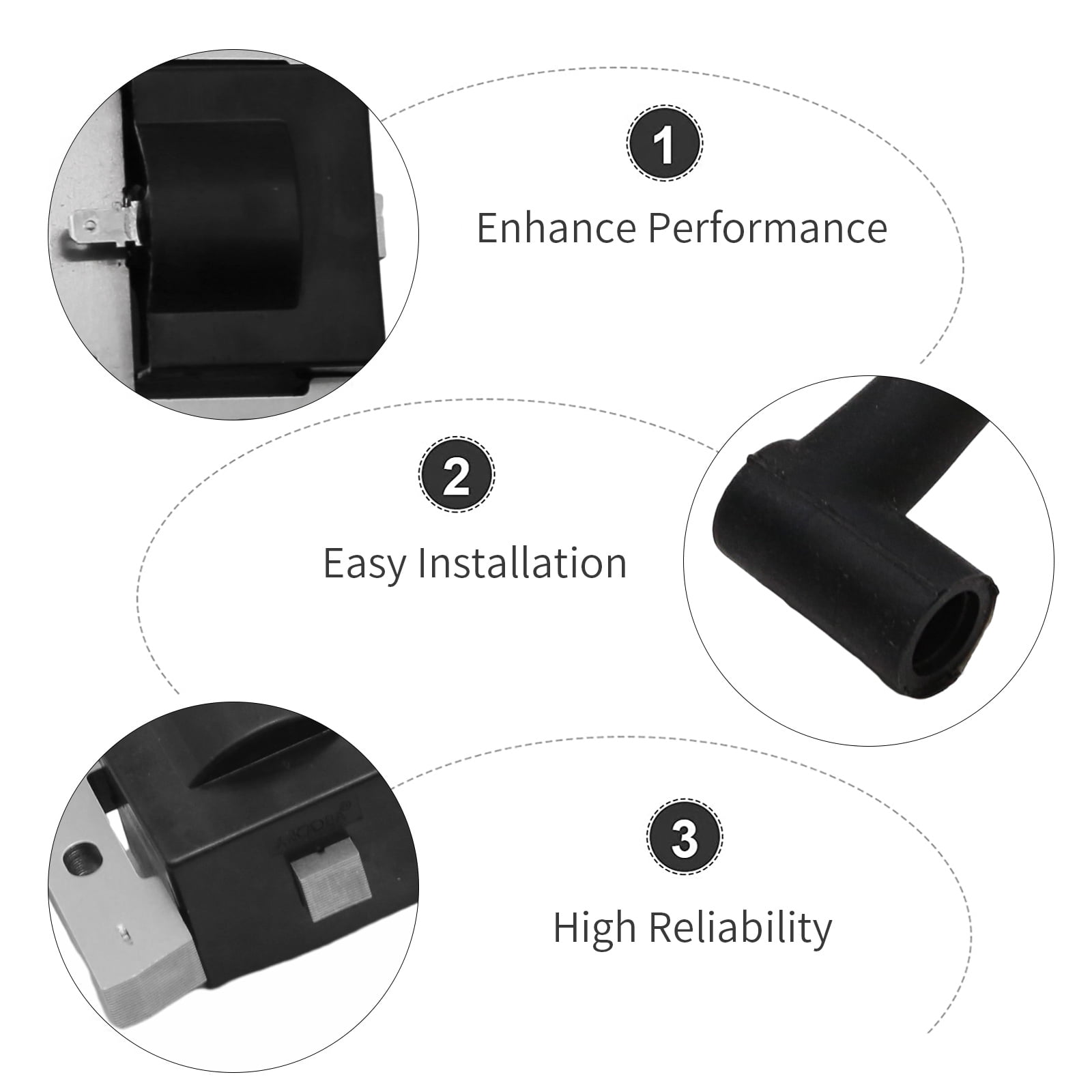Anxingo 32-584-06-S 2Pack Ignition Coil Module Replacement for Kohler 7000 Series Lawn Mower Engine KT600 KT610 KT715 KT725 KT730 KT735 KT740 ZT710 ZT720 ZT730