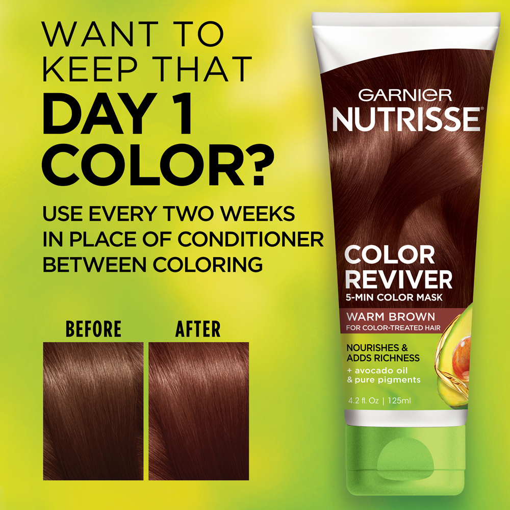 Garnier Nutrisse Nourishing Hair Color Reviver, Warm Brown, 4.2 fl oz - image 5 of 7