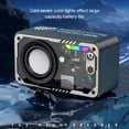 thumbnail image 5 of Transparent Wireless BT Speaker Portable Mini Speaker with LED Colorful Lights Stereo Sound TWS Small Speakers for Office, Party Camping, Shower, Home, Travel, 5 of 9