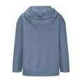 thumbnail image 6 of Babcutegg Sweatshirt for Women Crew Neck Hooded Front Open Outwear for Women Light Blue S, 6 of 6
