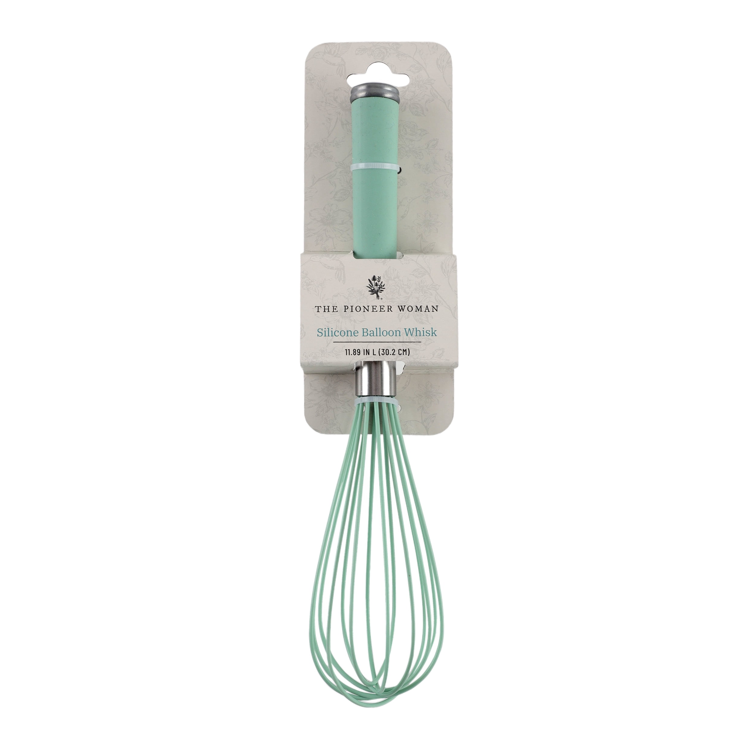 The Pioneer Woman Stainless Steel & Silicone Balloon Whisk, Green