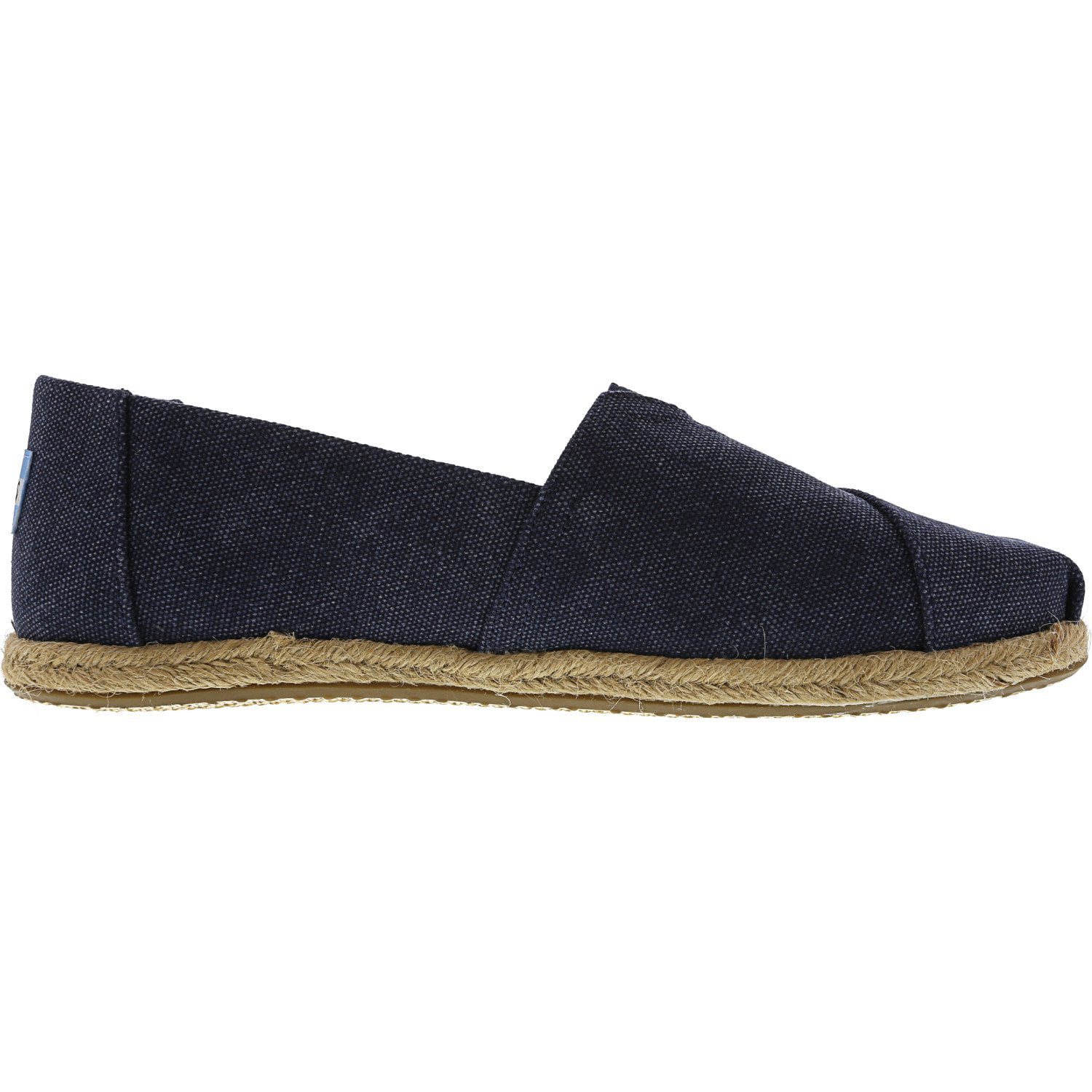 Toms Women's Classic Washed Canvas Rope Sole Navy Slip-On Shoes - 7.5M ...