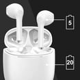 thumbnail image 5 of yobola Wireless Earbuds, Bluetooh Earbuds, Deep Bass Light Weight Mini Wireless Headphones for Running/Fitness, 25Hrs Playtime, Built-in Microphone, Touch Control, IPX5 Waterproof, 5 of 5