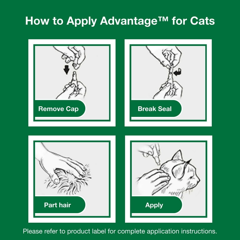 Advantage Topical Flea Treatment Prevention For Small Cats 2 9 lbs. 2 Count