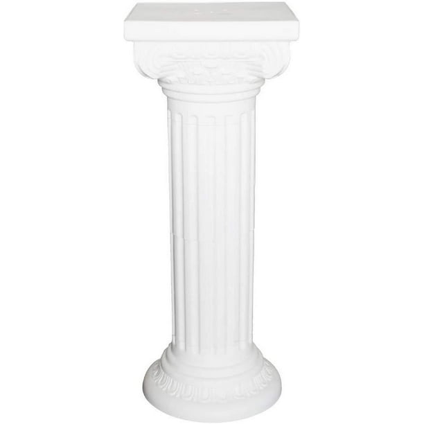 Tall Pedestal Roman Plastic Pillars Columns, White, 36Inch Walmart