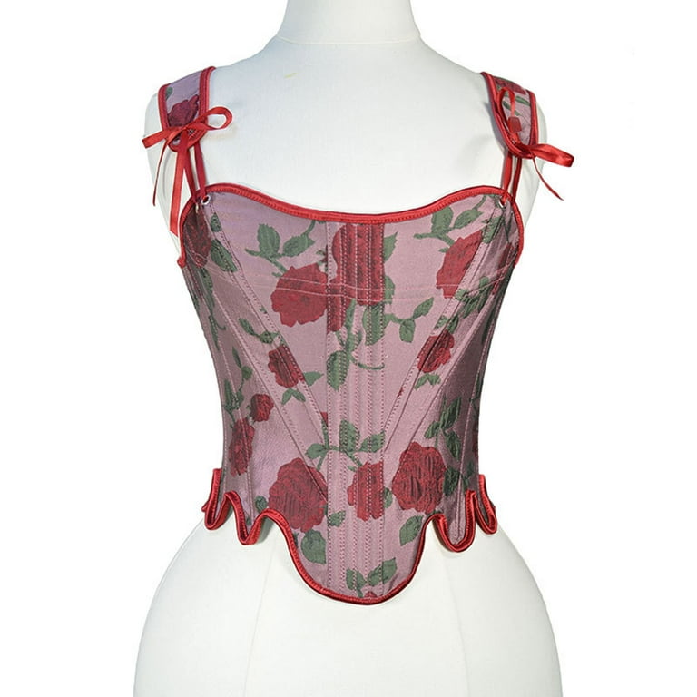 Red Corset Tops for Women